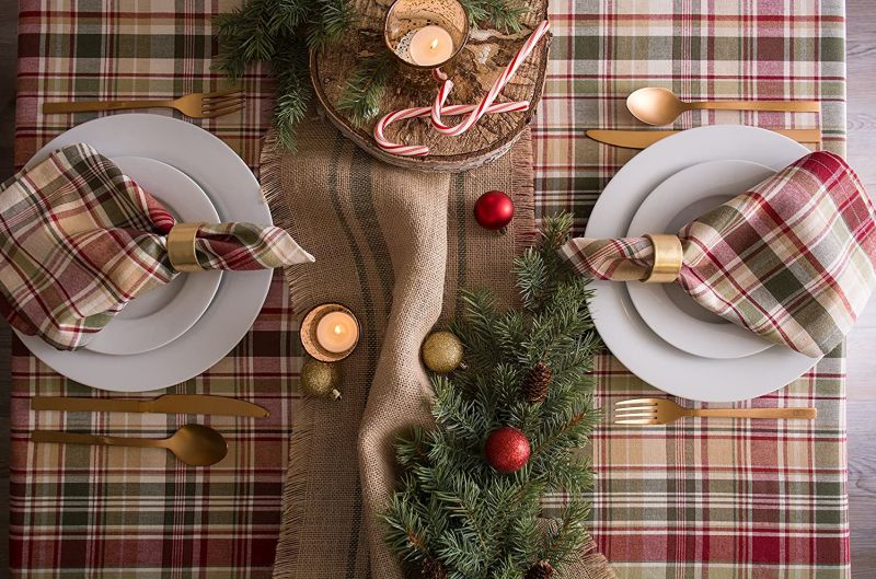 Plaid Thanksgiving Tablecloth