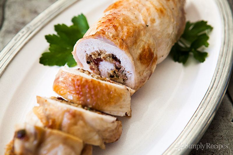 Roasted Stuffed Turkey Breast for Thanksgiving 