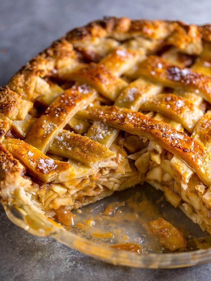 Salted Caramel Apple Pie