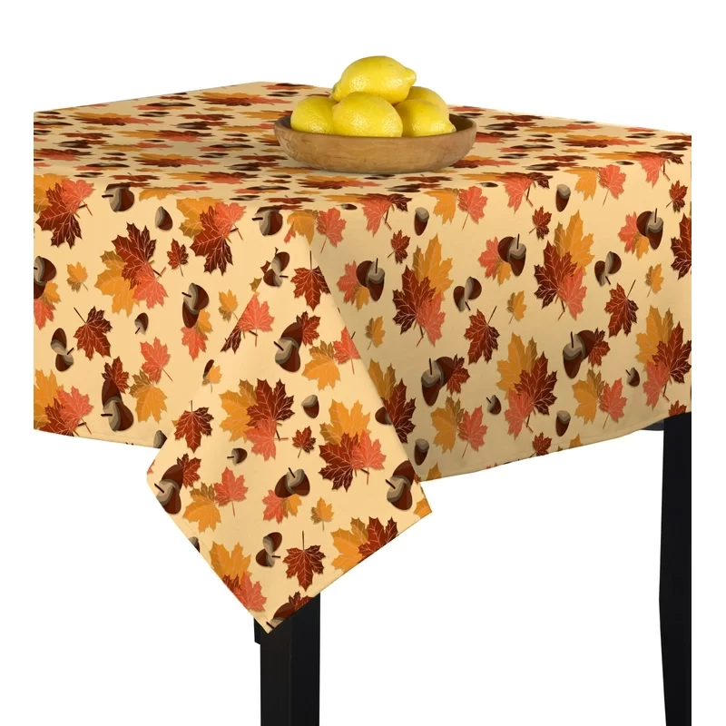 Mccracken Maple Leaves Thanksgiving Tablecloth