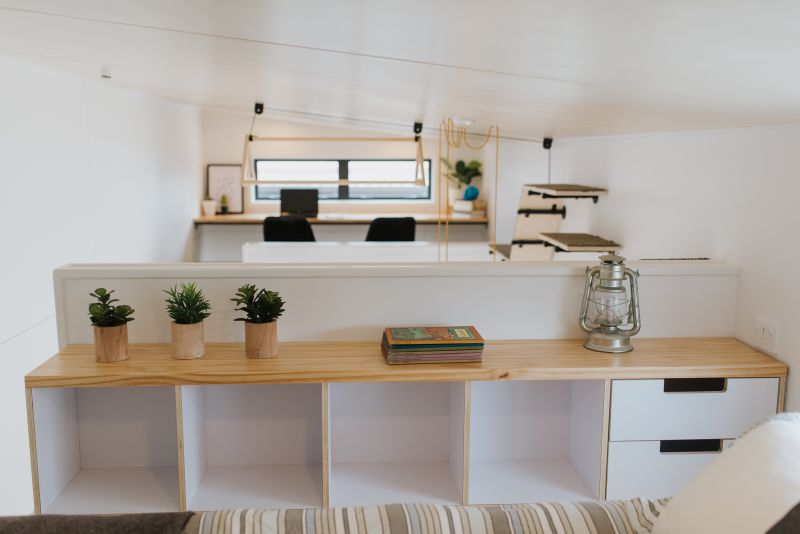 This Tiny House has Cat-Friendly Interiors and Two Lofts 