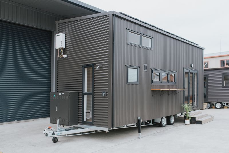 Tiny House with Cat-Friendly Interiors and Two Lofts 