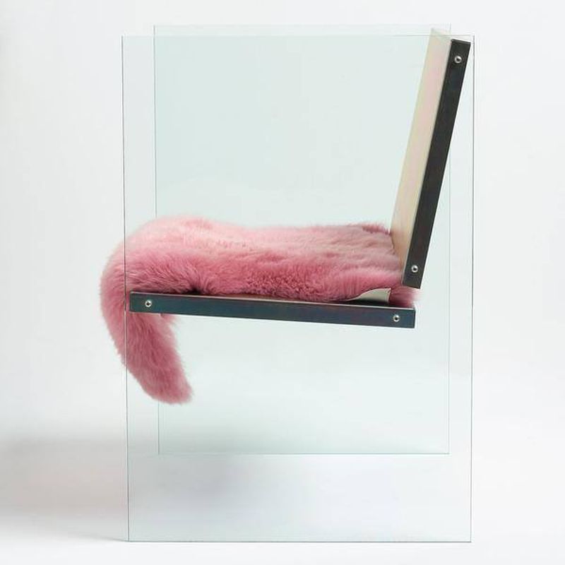 Unique Glass & Steel Chair Design by Fredrik Paulsen