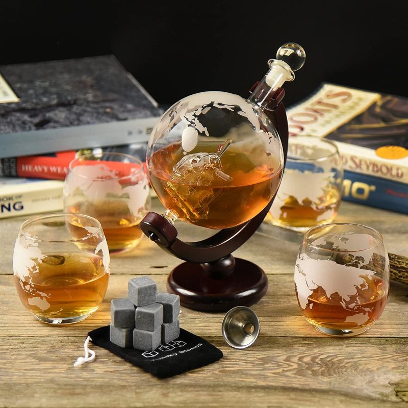 round whiskey decanter Thanksgiving Gift