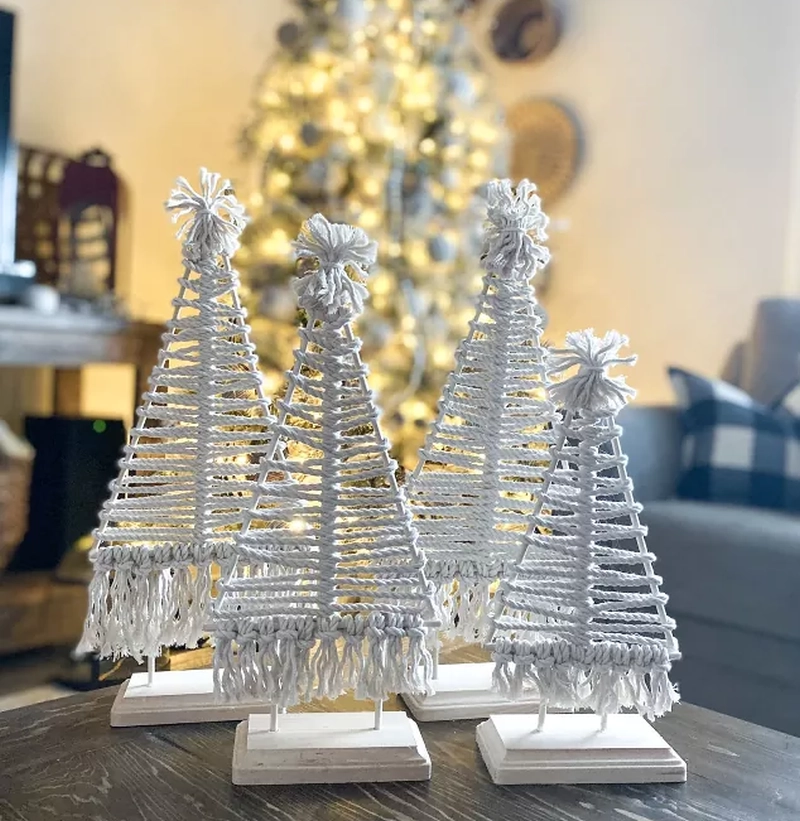 Macrame Christmas trees