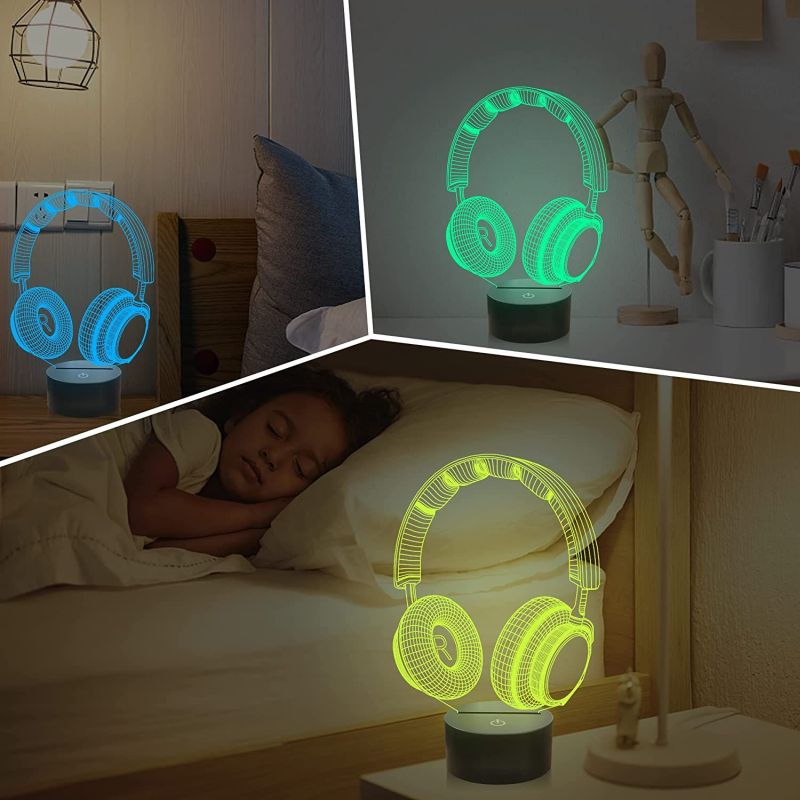 headphone shaped lamp as Christmas Gift for a music lover 