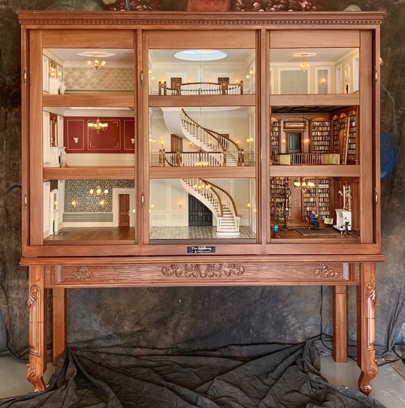 THE SAHLBERG Miniature Cabinet House by Jimmy Landers 