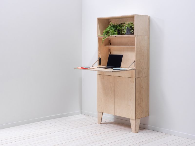 Bureau Secrétaire Design, Table compact