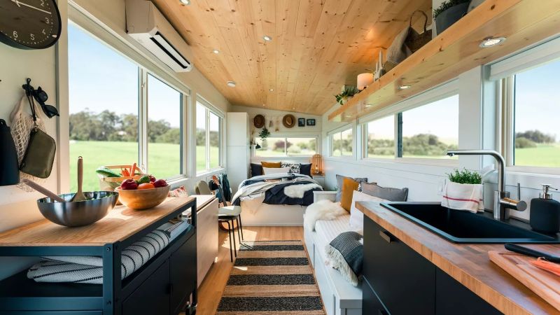 Escape Traveler Custom Builds Tiny House on Wheels for IKEA