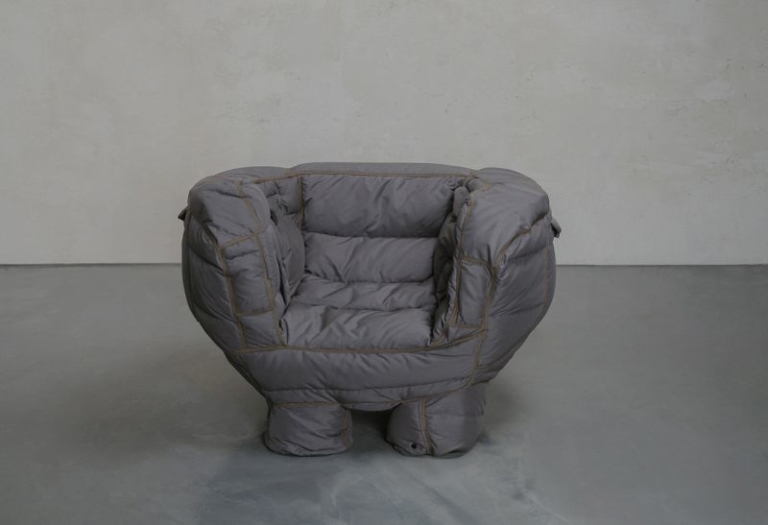 Jinyeong Yeon Turns Unsold Puffer Jackets into Unique Padded Chairs