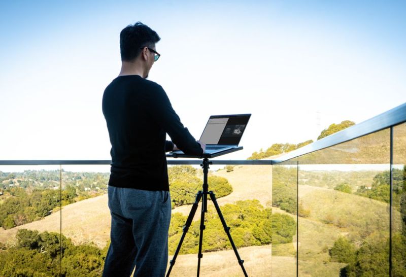 Tripod Standing Desk by Intension Design is Ideal for Work from Home