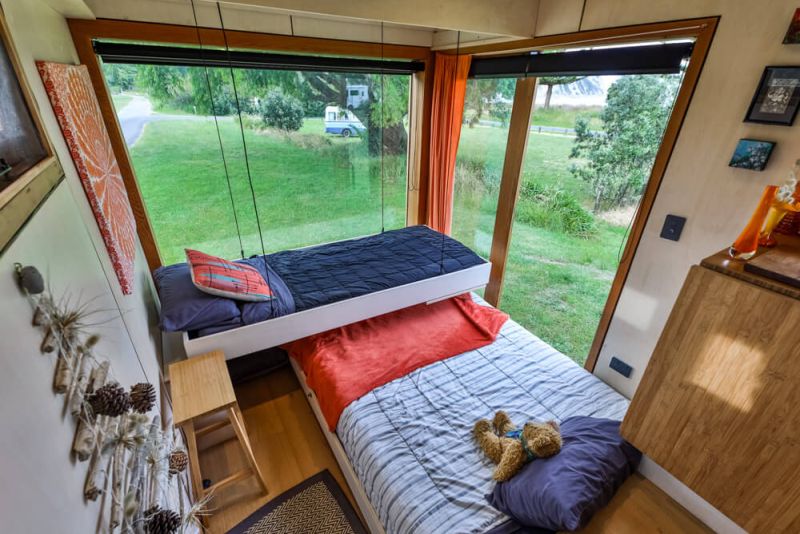 Woman Custom Builds Off-Grid Tiny House Truck to Explore New Zealand 