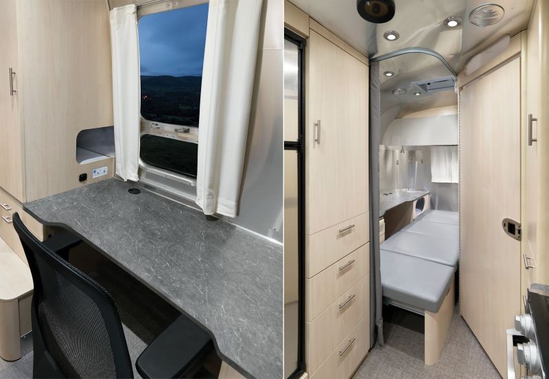 Airstream Launches Flying Cloud 30FB Office Floor Plan