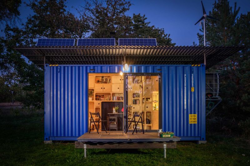 Gaia Self-Sufficient Shipping Container Home from Pin-Up Houses