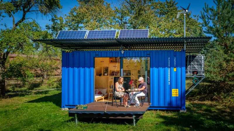 Gaia Self-Sufficient Shipping Container Home from Pin-Up Houses