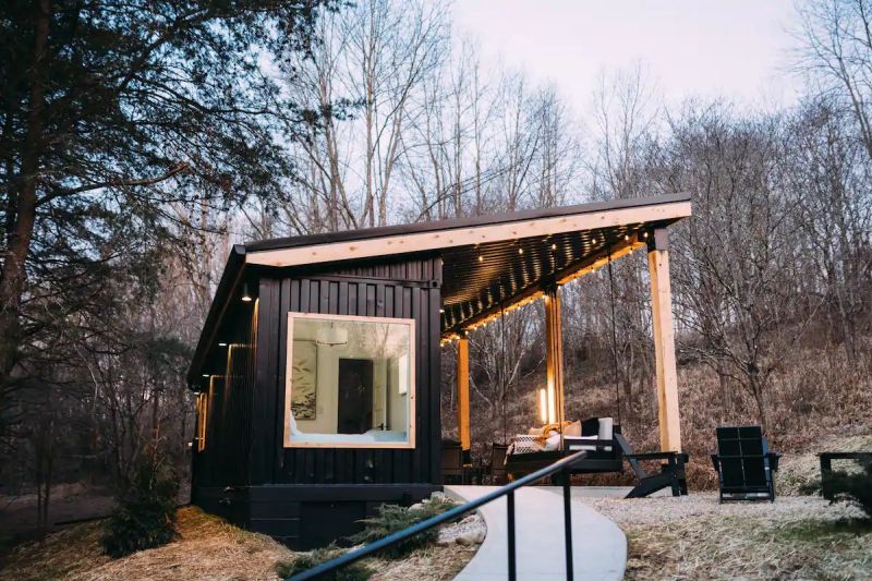 Lilypad is a Shipping Container Vacation Rental Home in Logan, Ohio