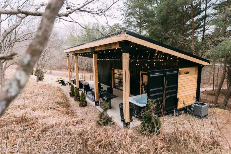 Lilypad is a Shipping Container Vacation Rental Home in Logan, Ohio