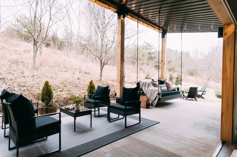 Lilypad is a Shipping Container Vacation Rental Home in Logan, Ohio