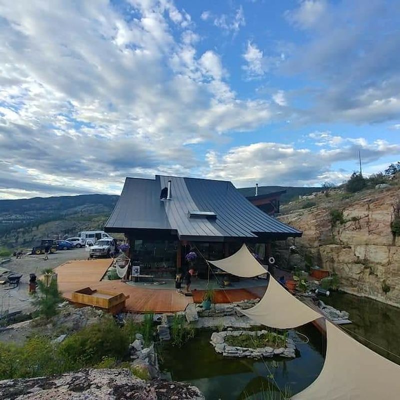 Man Builds Dream House Using Reclaimed Wood Beams 