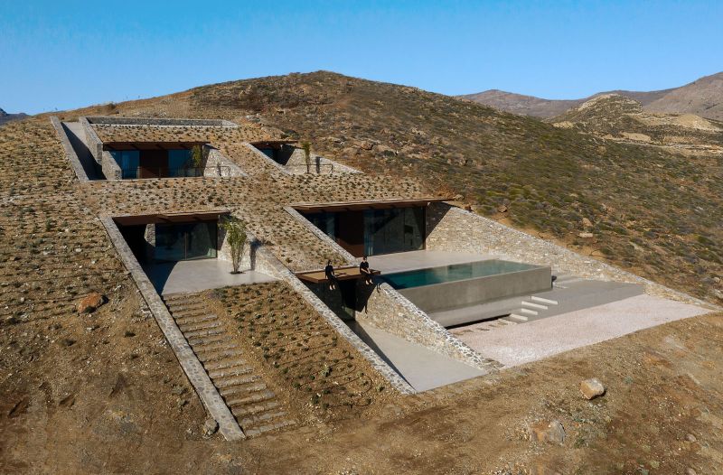 Ncaved House: Earth-Sheltered Home by MOLD Architects in Greece