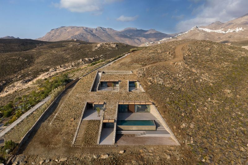 Ncaved House: Earth-Sheltered Home by MOLD Architects in Greece