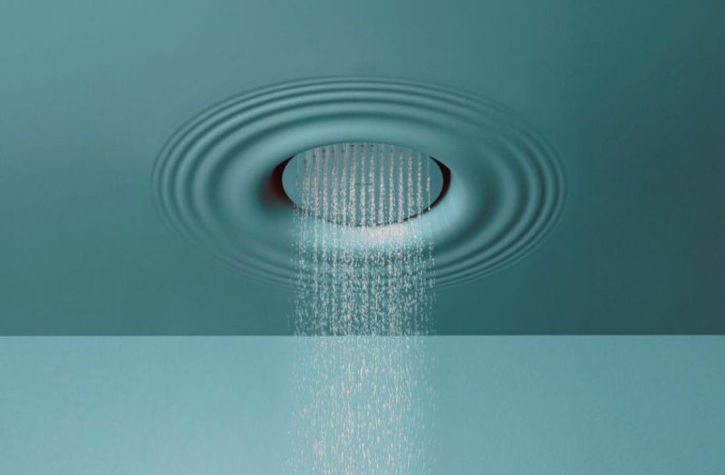 Raindrop Ceiling-Embedded Showerhead from Antonio Lupi Design