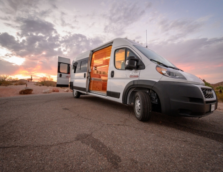 Customized Boho Camper Vans with Wooden Interiors Start at $36K