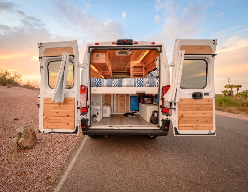 Customized Boho Camper Vans with Wooden Interiors Start at $36K