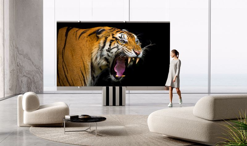 C SEED Unveils World’s First Folding 165-inch MicroLED TV