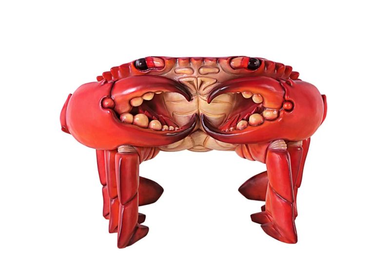 Giant King Crab Sculptural Lounge Chair by Design Toscano