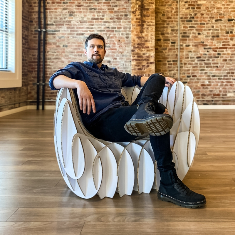 Nordwerk shares its manual to make cardboard armchair at home