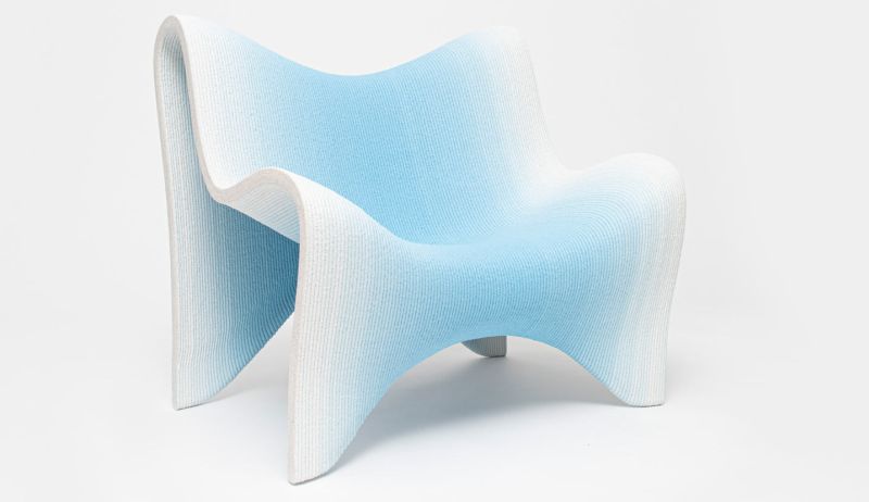 The 3D Printed Gradient Furniture Collection is Vienna-based designer Philipp Aduatz’s latest project developed in collaboration with Austrian manufacturer incremental3d