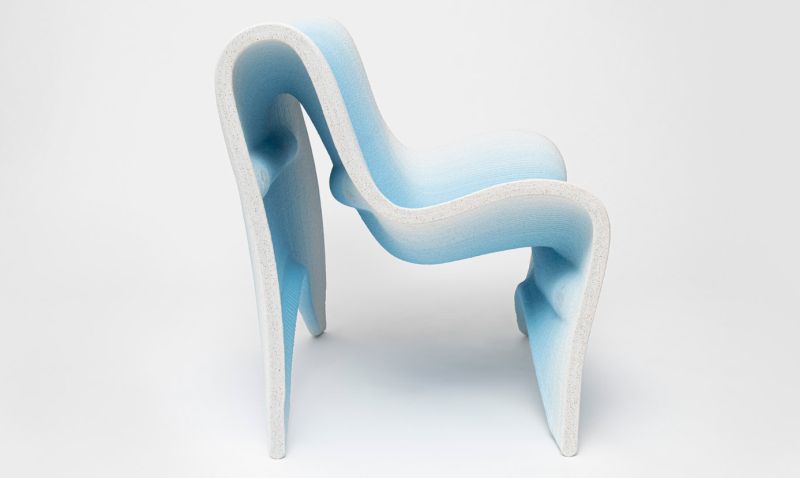 The 3D Printed Gradient Furniture Collection is Vienna-based designer Philipp Aduatz’s latest project developed in collaboration with Austrian manufacturer incremental3d