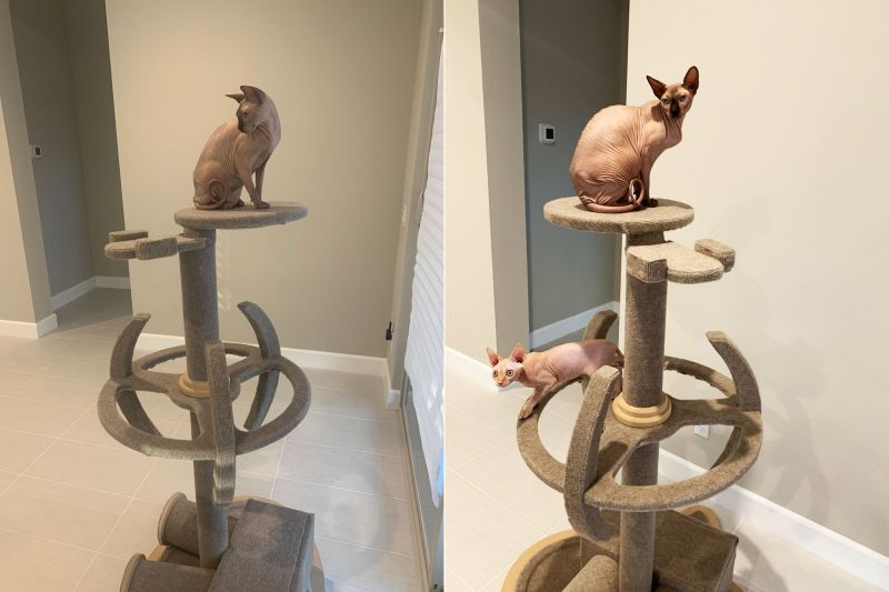 This Star Trek-Themed Cat Tower is Purrfectly Geeky