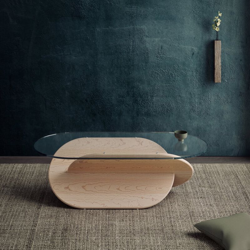 This Beautiful Coffee Table Features X-Shaped Base