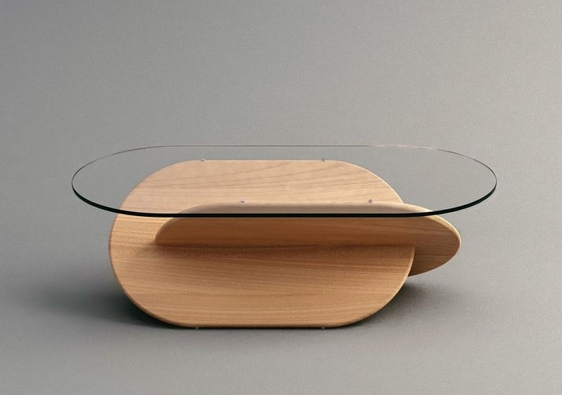 This Beautiful Coffee Table Features X-Shaped Base