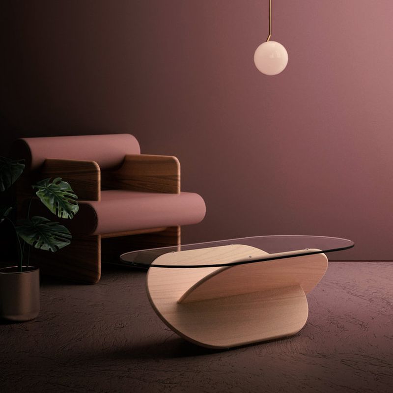 This Beautiful Coffee Table Features X-Shaped Base