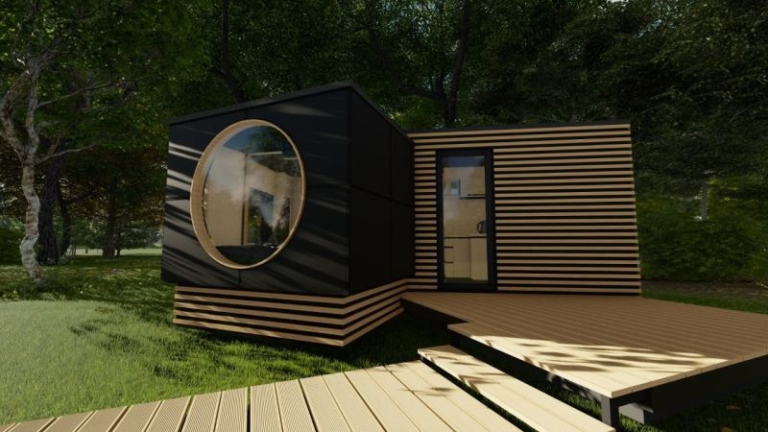 XO Prefab Tiny House by Eestihouse can be Installed in few Hours