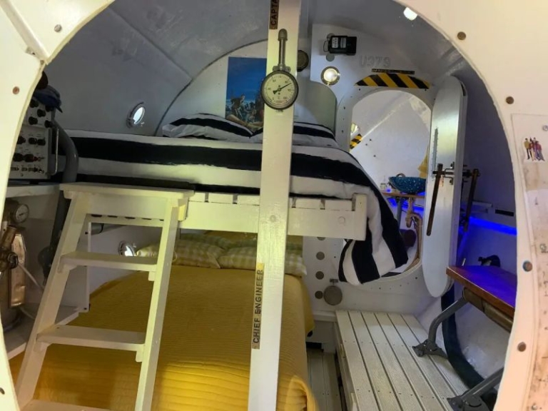 Submarine-Themed Tiny House In NZ Is Rentable Over Airbnb