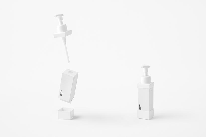 Nendo's paper carton dispenser is a good replacement for plastic bottles