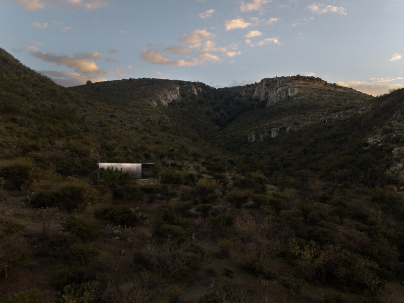 Casa Etérea Off-Grid Glass House Blends Into the Slopes of an Extinct Volcano