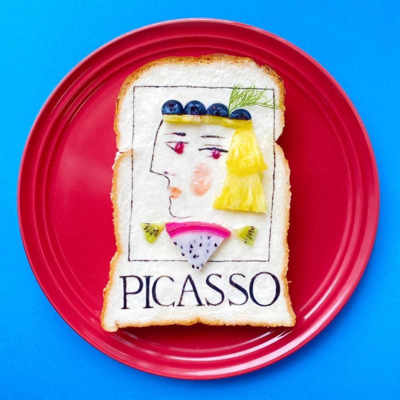 Japanese Food Artist Creates Amazing Toast Art with Edible Designs