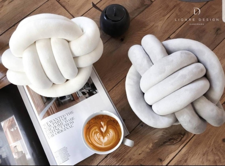 These Stylish Handmade Knot Pillows Will Bring out Your Inner Child
