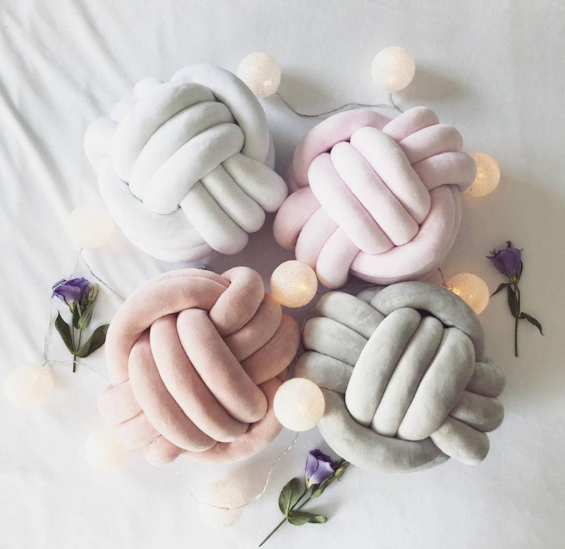 These Stylish Handmade Knot Pillows Will Bring out Your Inner Child