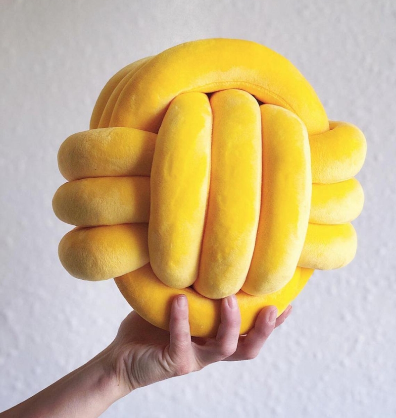 These Stylish Handmade Knot Pillows Will Bring out Your Inner Child