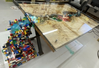 Nick Zammeti Creates Flowing Waterfall LEGO River Table