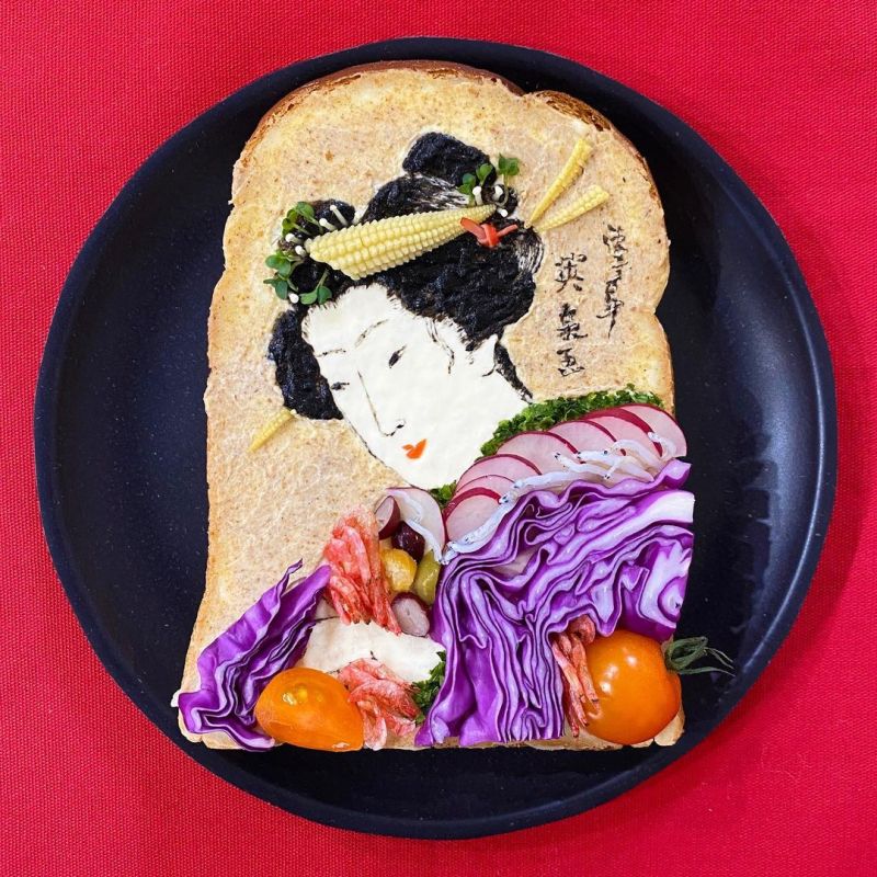 Japanese food artist and designer Manami Sasaki loves art and this is clearly visible in her amazing toast creations that she has created during the pandemic peri