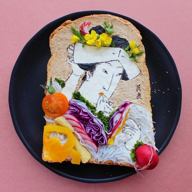 Japanese food artist and designer Manami Sasaki loves art and this is clearly visible in her amazing toast creations that she has created during the pandemic peri