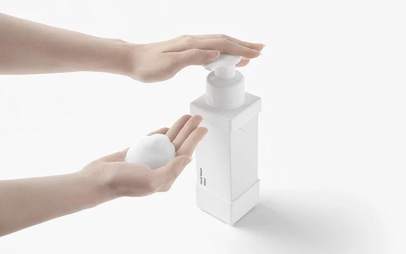 Nendo carton soap dispenser 