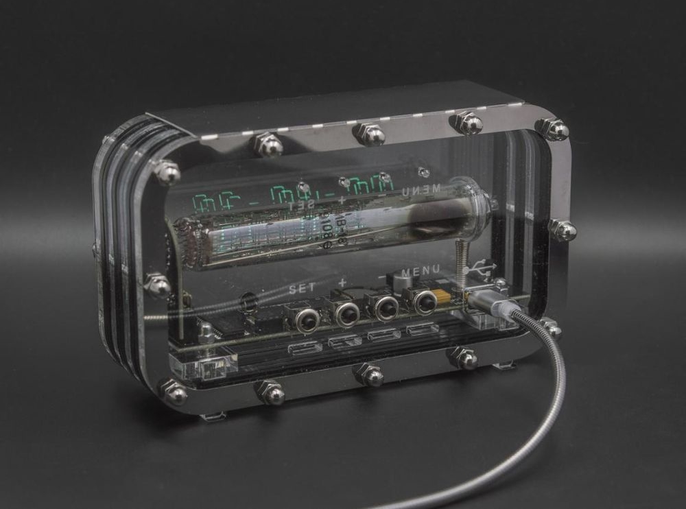 Nixie VFD Tube Clock with Retro-Modern Charm is perfect for Sci-Fi Admirers